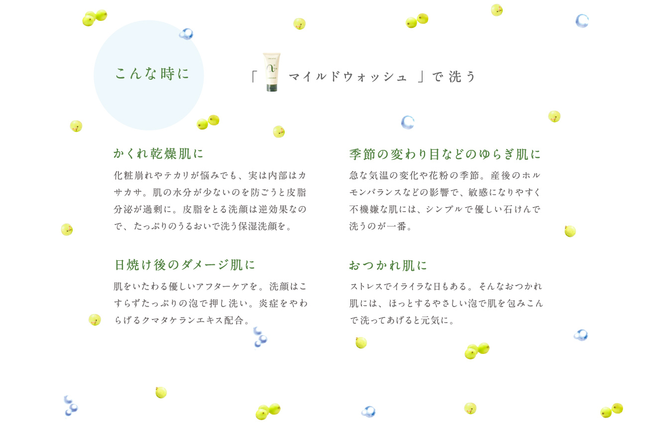 こんな時に「マイルドウォッシュ」で洗う